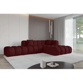 altdecor Ecksofa Ottomane Rechts OLEA-L2 - 289x176x71 cm bordeaux