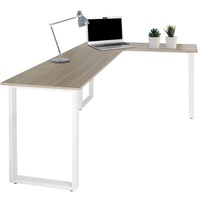 HJH Office Schreibtisch Workspace Basic I grau/weiß