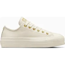 Converse Chuck Taylor All Star Lift Damen Weite M Gold/Weiß 39