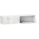 Homcom TV Schrank hängend TV Board 140 cm für Fernseher Weiß