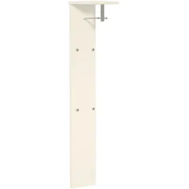 MODERANO Garderobenpaneel Gardasee, Chrom, Metall, Holzwerkstoff, 33x167x31 cm, Aufhängemöglichkeit, Garderobe, Garderobenpaneele, Garderobenpaneele