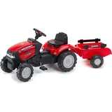 Falk Toys Falk F961B Case IH Trettraktor rot mit Anhänger (F961B)
