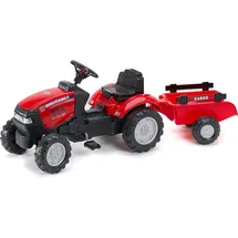 Falk Toys Falk F961B Case IH Trettraktor rot mit Anhänger (F961B)