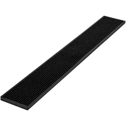 Barmatte Gummi stabil / Schwarz  - 70x10 cm - 70x10 cm