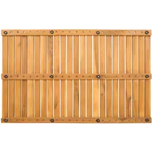 vidaXL Badematte Uni Braun 80 x 50 cm