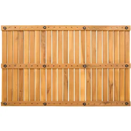 vidaXL Badematte Uni Braun 80 x 50 cm