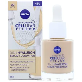 BEIERSDORF Hyaluron Serum Foundation 02 mittel 30 ml