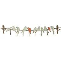 Kare Wandgarderobe Bird Party 19 x 102 x 6 cm Mehrfarbig