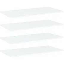 vidaXL Bücherregal 80 x 40 x 1,5 cm Weiß