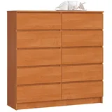 Akord Kommode K120 120 x 121 x 40 cm Erle / Braun