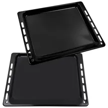 vioks, whirlpool Backblech Set 2 Stk wie Whirlpool 481010539879 481010683241 emailliert für Backofen