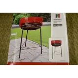 Rundgrill 56 x 33 cm verchromter Grillrost 4-Fach höhenverstellbar schwarz/neu