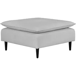 Polsterhocker ANDAS "ALVIK", grau (hellgrau), B:82cm H:48cm T:82cm, 100% Polyester, Hocker, Modul- zum eigenen Zusammenstellen. Passend zur Serie »Alvik«