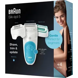 Braun Silk-épil SensoSmart 5-610 weiß/blau