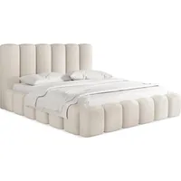 WFL GROUP Polsterbett, Weiß, Holz, 12x200 cm, Schlafzimmer, Betten,