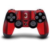 Head Case Designs Offizielle AC Milan Home 2023/24 Wappen-Set Vinyl Haut Gaming Aufkleber Abziehbild Abdeckung kompatibel mit Sony Playstation 4 PS4 DualShock 4 Controller