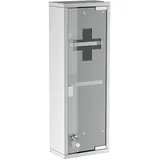 GiPP Medizinschrank, Silber, Kunststoff, Rechteckig,Rechteckig, Bodenplatte, 20x58x12 cm, Badezimmer, Badezimmerschränke, Medizinschränke