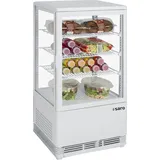 Saro Mini-Umluftkühlvitrine Modell SC 70 weiß