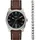 Fossil Uhren-Set Edelstahl One Size Herren