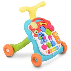 Moni Lauflernwagen Musik N5218 Spieltisch Musikpanel Melodien Lichter Geräusche orange
