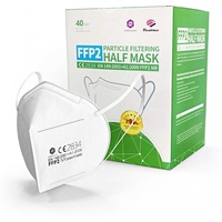 40 FFP2 Mundschutz Maske Shengquan Einzeln Verpackt CE 2834 Zertifiziert  Weiß