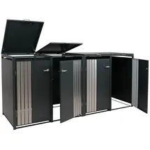 Proregal Mülltonnenverkleidung 122 x 250 x 84 cm anthrazit