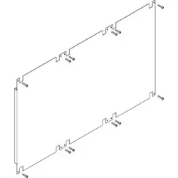 ABN PMF330N Montageplatten-Feld 3-feldrig breit, Bauhöhe 3