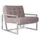 s-style möbel Loungesessel Tampa Bouclé 84 x 81 x 89 cm Rosa
