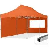 TOOLPORT Faltpavillon Economy 3 x 6 m orange inkl. Seitenteile 59028