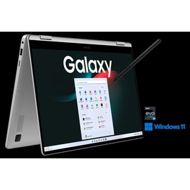 Samsung Galaxy Book3 360 Hybrid (2-in-1) 39,6 cm (15.6") Touchscreen Full HD Intel® CoreTM i7 i7-1360P 16 GB LPDDR4x-SDRAM 1 TB SSD Wi-Fi 6E (802.11ax) Windows 11 Home Silber
