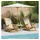 vidaXL Gartenstuhl 61,5 x 123 x 82 cm hellgrau 2 St.