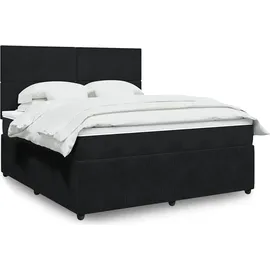 vidaXL Boxspringbett 180 x 200 cm Schwarz