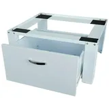 Respekta Waschmaschinenerhöhung  (54 x 63 x 31 cm, Mit Schublade, Traglast: 150 kg, Weiß)