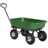 Kinzo Gartenkarre - Gartenwagen mit Kippfunktion - Bollerwagen - Handwagen 75 Liter - 200 kg Ladekapazität Garten Gartenkarre