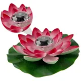 BESPORTBLE Lotus-Laterne solarlampen solarleuchten solar leuchte solarlampe für solarleuchtem Unterlage schwimmender Wasserbrunnen Pool-Brunnen UV Lotuslicht Solar schwebende Lotuslichter rot