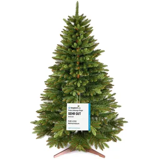 PURE LIVING INTERIOR DESIGN Premium Weihnachtsbaum künstlich 180cm -TESTSIEGER - Naturgetreu, dichte Zweige, Künstlicher Weihnachtsbaum mit Holzständer und Aufbewahrungstasche –Tannenbaum künstlich von Pure Living