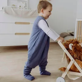 EMMA & NOAH Schlafsack mit Umschlag-Füßchen 2.5 TOG,