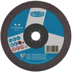 Tyrolit Trennscheibe STANDARD D125x1,6mm ger.2in1 Bohr.22,23mm