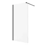 Badplaats Florida Walk-In-Dusche 60 x 200 cm Schwarz