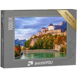 puzzleYOU Puzzle Puzzle 1000 Teile XXL „Majestätische Burg Kufstein, Österreich“, 1000 Puzzleteile, puzzleYOU-Kollektionen Österreich