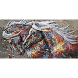 Harms Import 3D Metallbild 2 Pferde