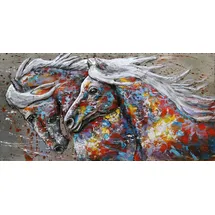 Harms Import 3D Metallbild 2 Pferde