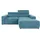 DOMO collection Ecksofa 2-Sitzer Leder L-Form Türkis