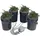 Vevor DWC Hydroponics Grow System, Hydroponisches Anbausystem mit Top-Drip-Kit, Deep Water Culture 5-Gallonen-4-Eimer, mit Luftpumpe, Luftsteinen und Wasserstandsanzeige für Blattgemüse