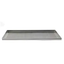 Baldassare Agnelli Pentole Agnelli Gebäck und Pizzablech, rechteckig, mikroperforiert, Loch 2 mm, Legierung 3003, Aluminium, 60 x 40 x 2 cm