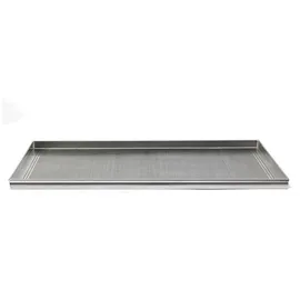 Baldassare Agnelli Pentole Agnelli Gebäck und Pizzablech, rechteckig, mikroperforiert, Loch 2 mm, Legierung 3003, Aluminium, 60 x 40 x 2 cm
