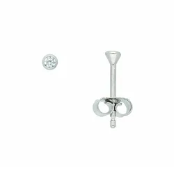 Paar Ohrhänger ADELIA ́S "Damen Goldschmuck", silber, Ohrringe, Damen, Damen, Weißgold 585, 585 Gold mit Zirkonia Goldschmuck für Damen