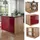 Vicco Kochinsel Fame-Line 90 x 82 x 60 cm Bordeaux