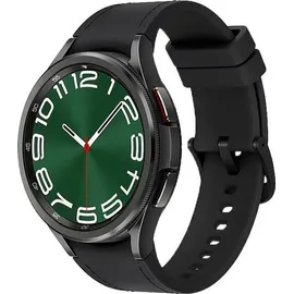 Samsung Galaxy Watch6 Classic Schwarz 47 mm LTE Hybrid Eco Leder Band Schwarz M/L