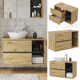 Vicco Waschbeckenunterschrank Viola 100 x 60 x 45,5 cm Braun